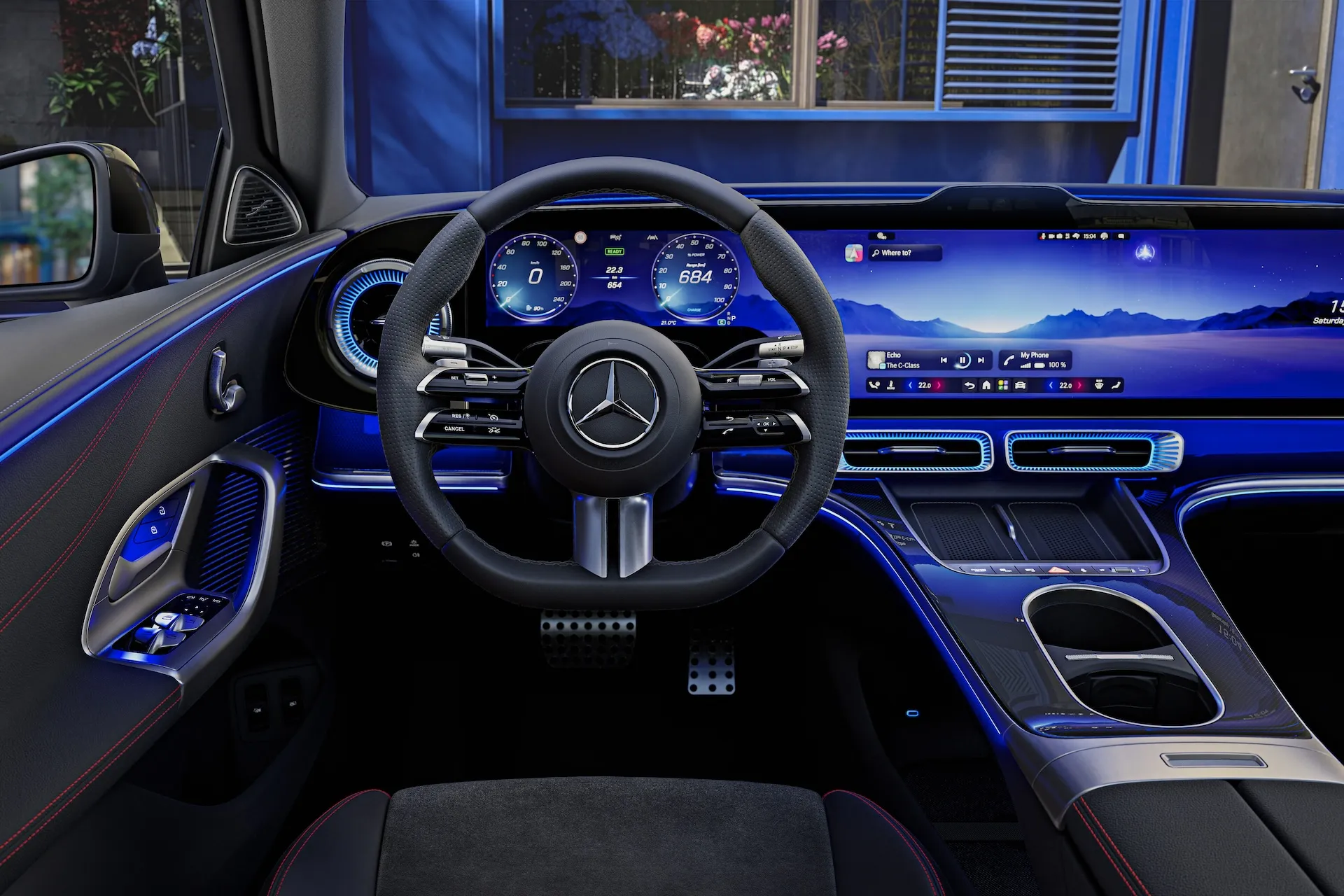 Electric Mercedes-Benz C-Class Interior Revealed Ahead of April 20 Debut