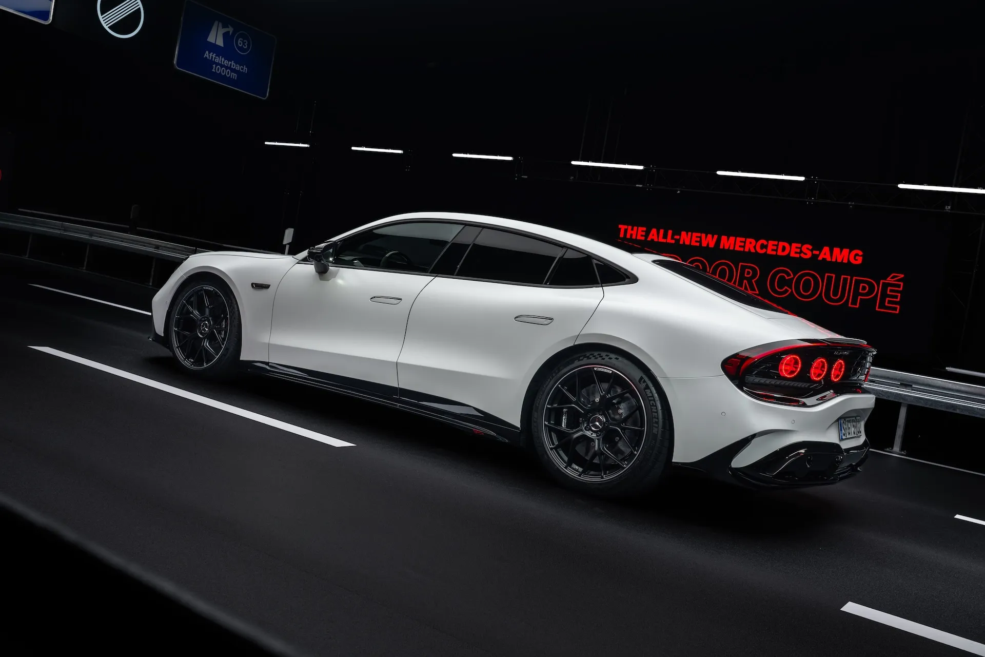 Mercedes-AMG GT 4-Door Coupé electric sports sedan with axial flux motors