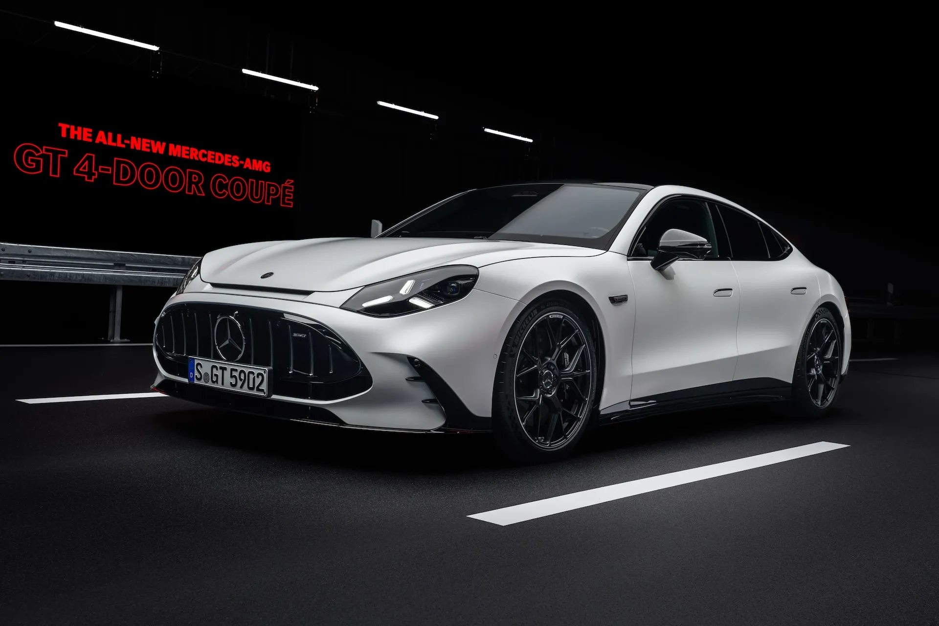 Mercedes-AMG GT 4-Door Coupé electric sports sedan with axial flux motors