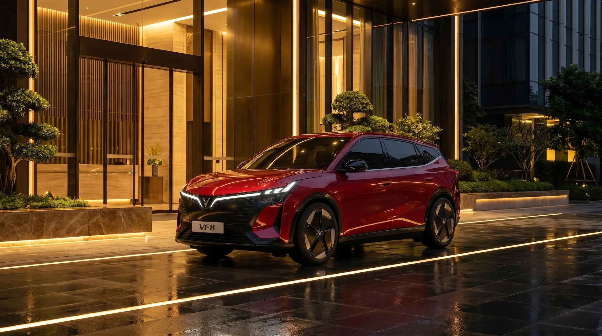 New-generation VinFast VF 8 electric SUV in exterior reveal photo for the May 2026 Vietnam launch