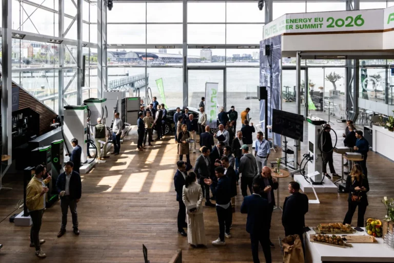 Autel Energy Europe distributed charging architecture and MaxiCharger DT300 dispenser presented at 2026 Partner Summit in Amsterdam.