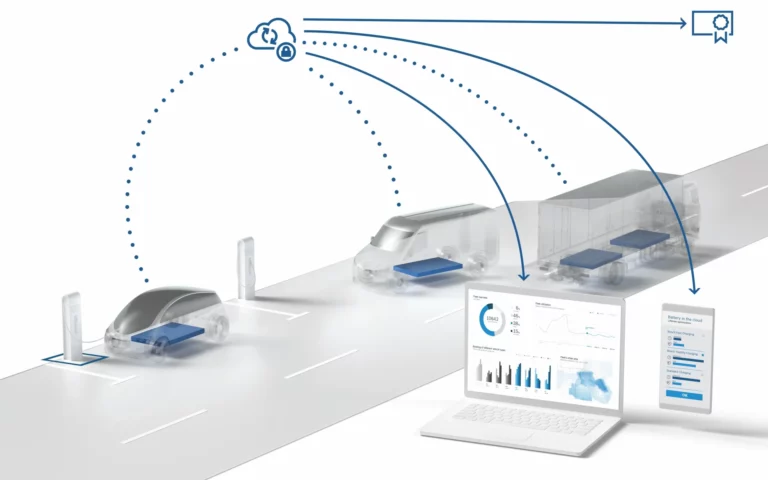 Bosch and Mitsubishi Corporation joint venture energy service hub for heavy commercial electric vehicles in Chizhou, China, powered by Battery in the Cloud software.