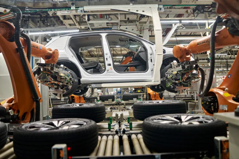 Škoda Epiq electric SUV crossover, the first Škoda built at the Volkswagen Navarra plant in Pamplona, Spain.