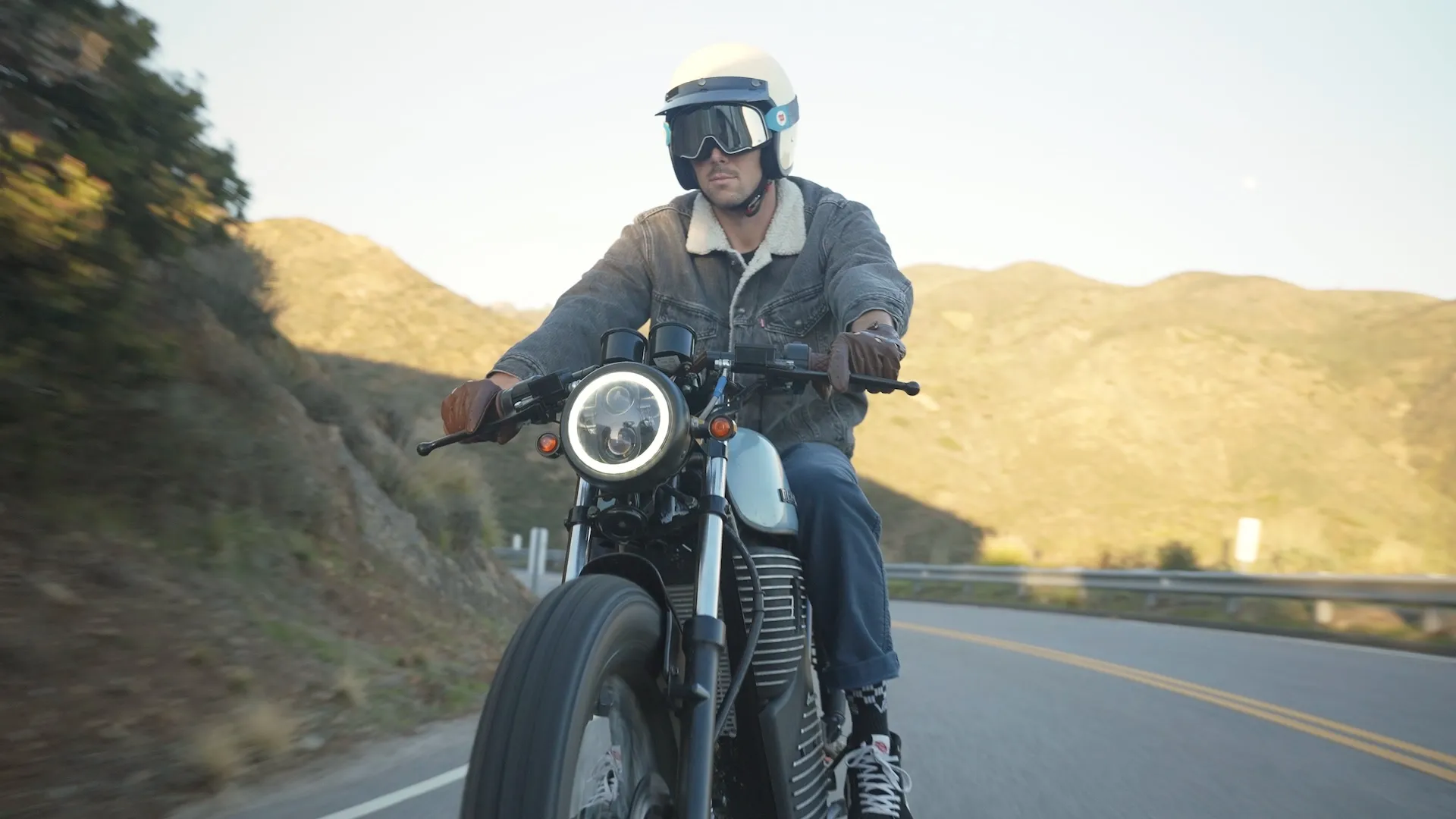 Beachman Aviator electric café racer with vintage 1960s styling