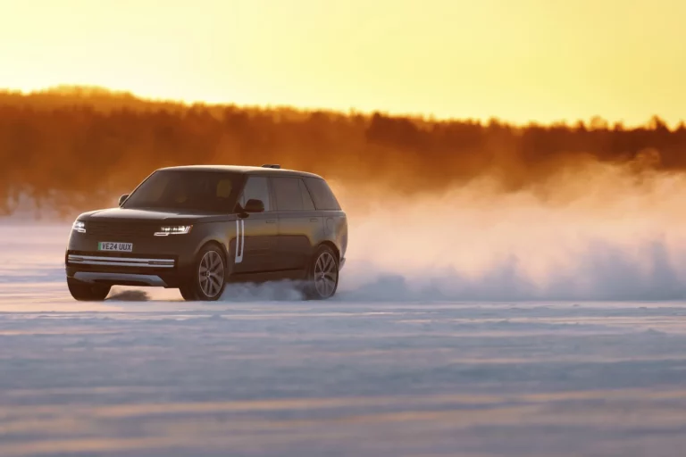 Range Rover Electric prototype during JLR propulsion flexibility and Reimagine strategy update