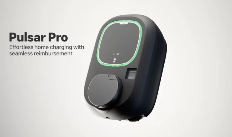 Wallbox Pulsar Pro AC EV charger designed for charging reimbursement in homes, workplaces, and fleets