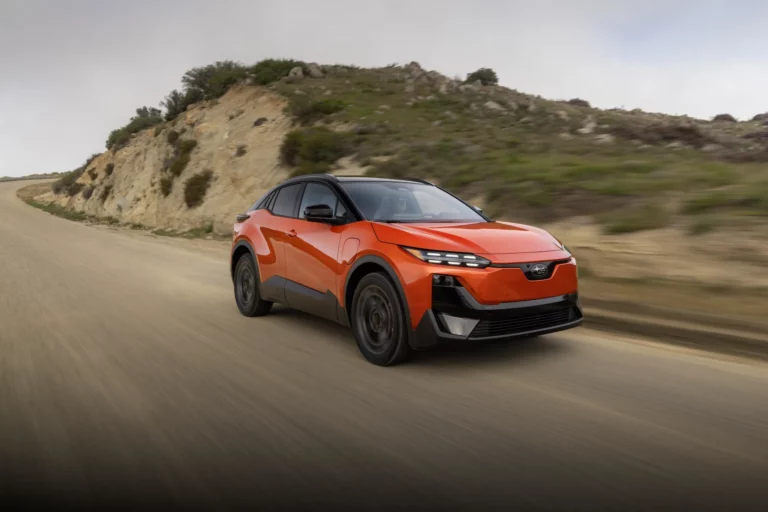 2027 Subaru Uncharted electric compact crossover, front three-quarter view