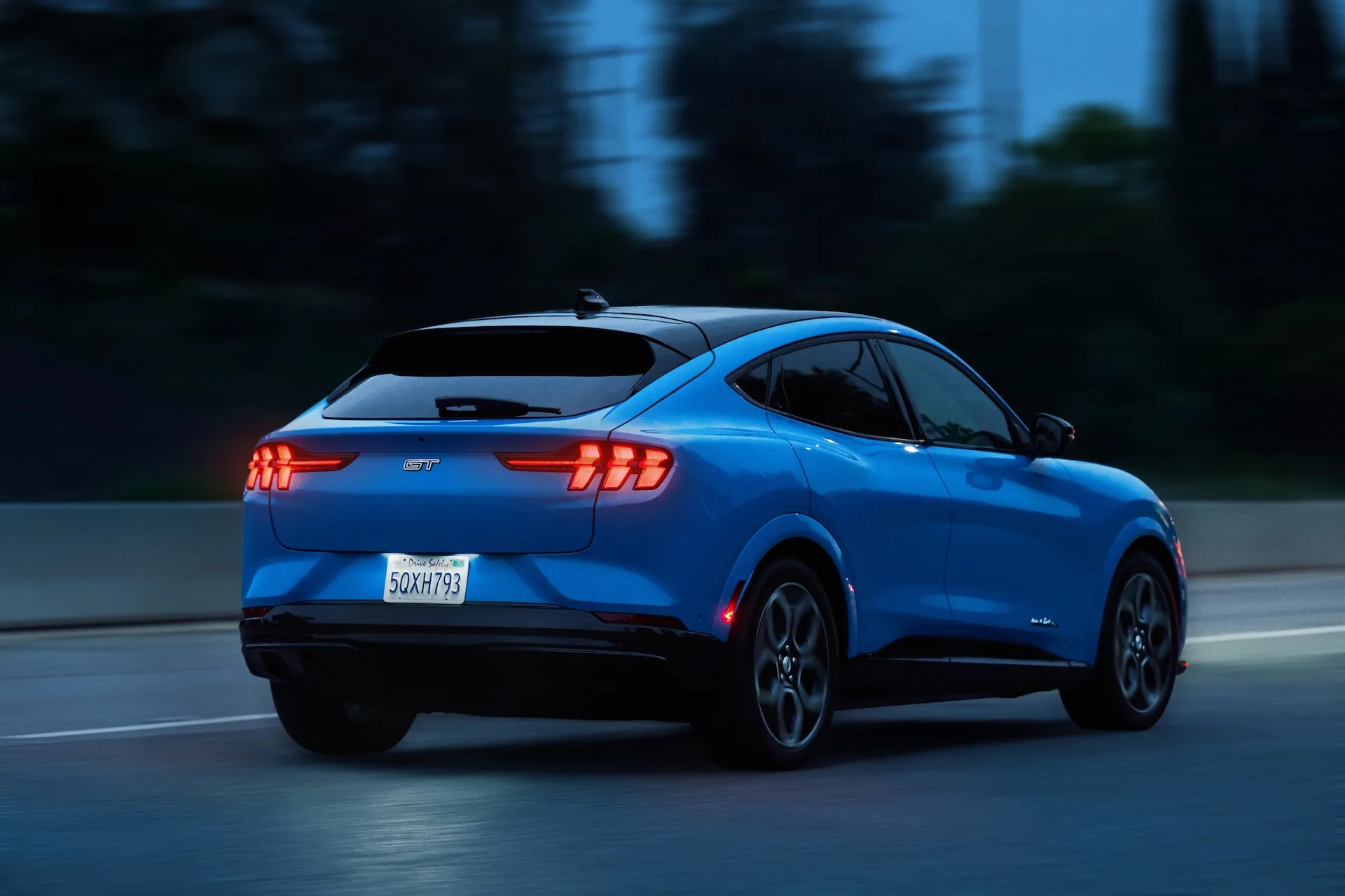 Ford Mustang Mach-E electric crossover, subject of NHTSA recall 26V417 for rear differential pinion shaft fracture