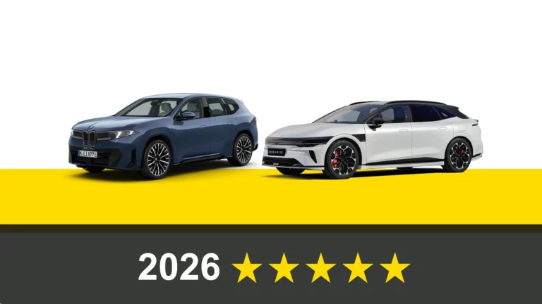 BMW iX3 and ZEEKR 7GT electric vehicles, first EVs rated under Euro NCAP's 2026 safety protocols