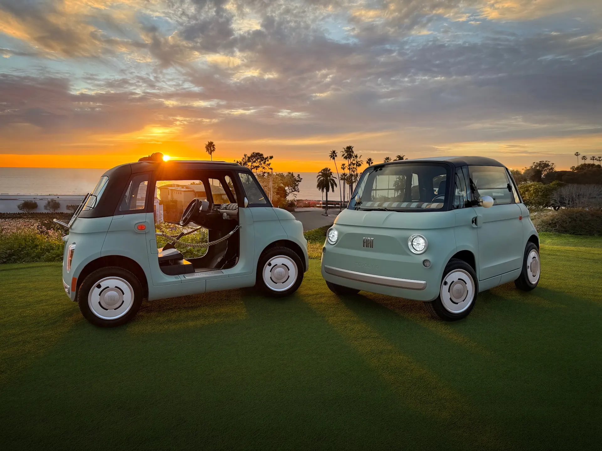 2026 Fiat Topolino electric low-speed vehicle in Verde Vita