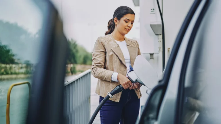 HERE Technologies and JLR EV charging integration announcement graphic