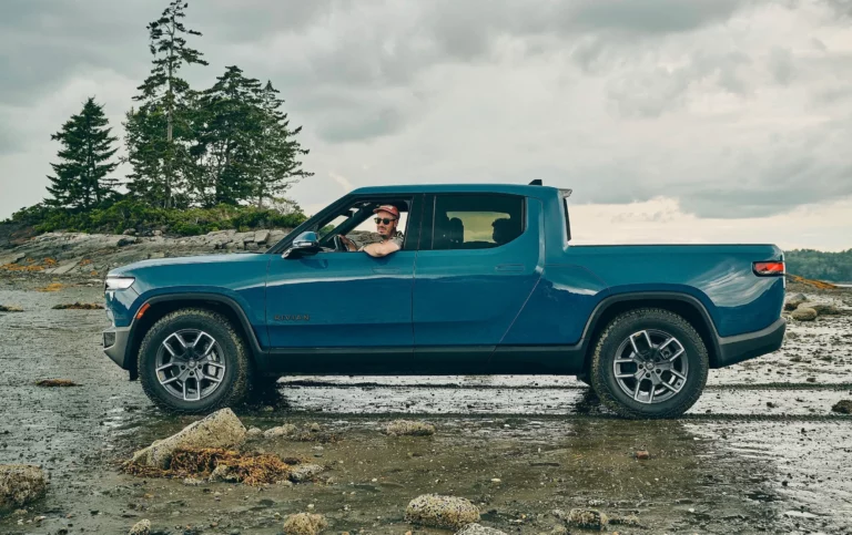 Rivian R1T electric pickup truck, named Edmunds' Top Rated Electric Truck for 2026