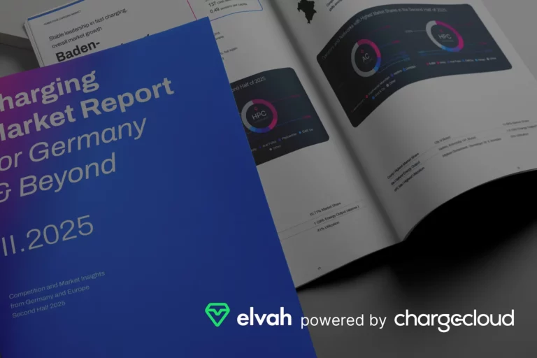 chargecloud and elvah logos representing chargecloud's acquisition of elvah's market intelligence product line