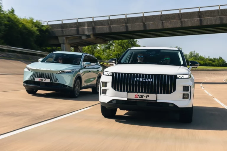 JAECOO 7 SHS-P plug-in hybrid SUV during the 828-mile economy range test at UTAC Millbrook proving ground