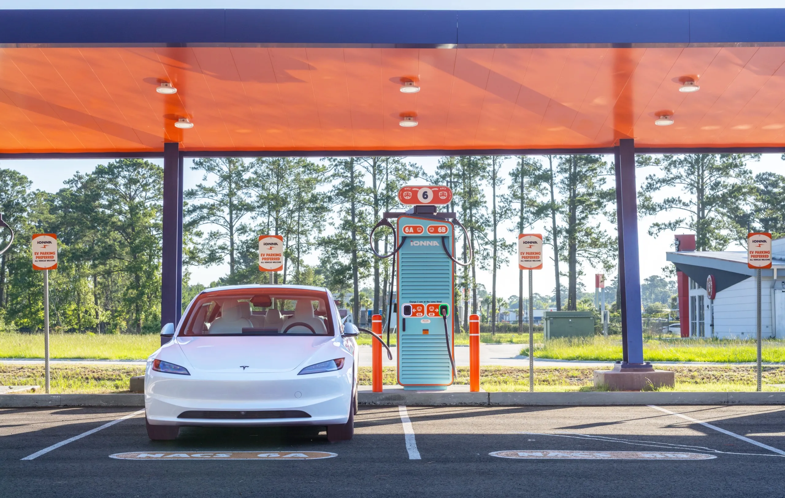 IONNA DC fast charging station, ranked highest for public EV charging satisfaction in the JD Power 2026 EVX study