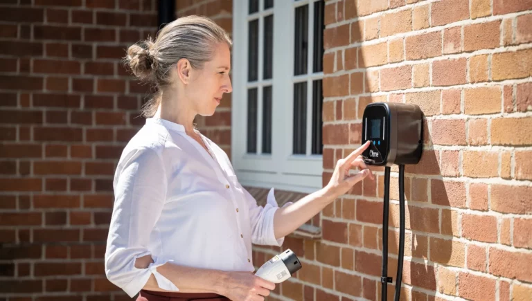 Ohme home EV charger installed at an Irish residence for the ESB Networks EV Flex energy flexibility trial