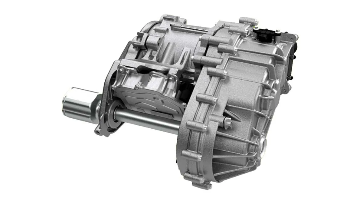 Valeo 48V 2-Speed eAxle electric rear axle unit for Dacia hybrid four-wheel-drive models