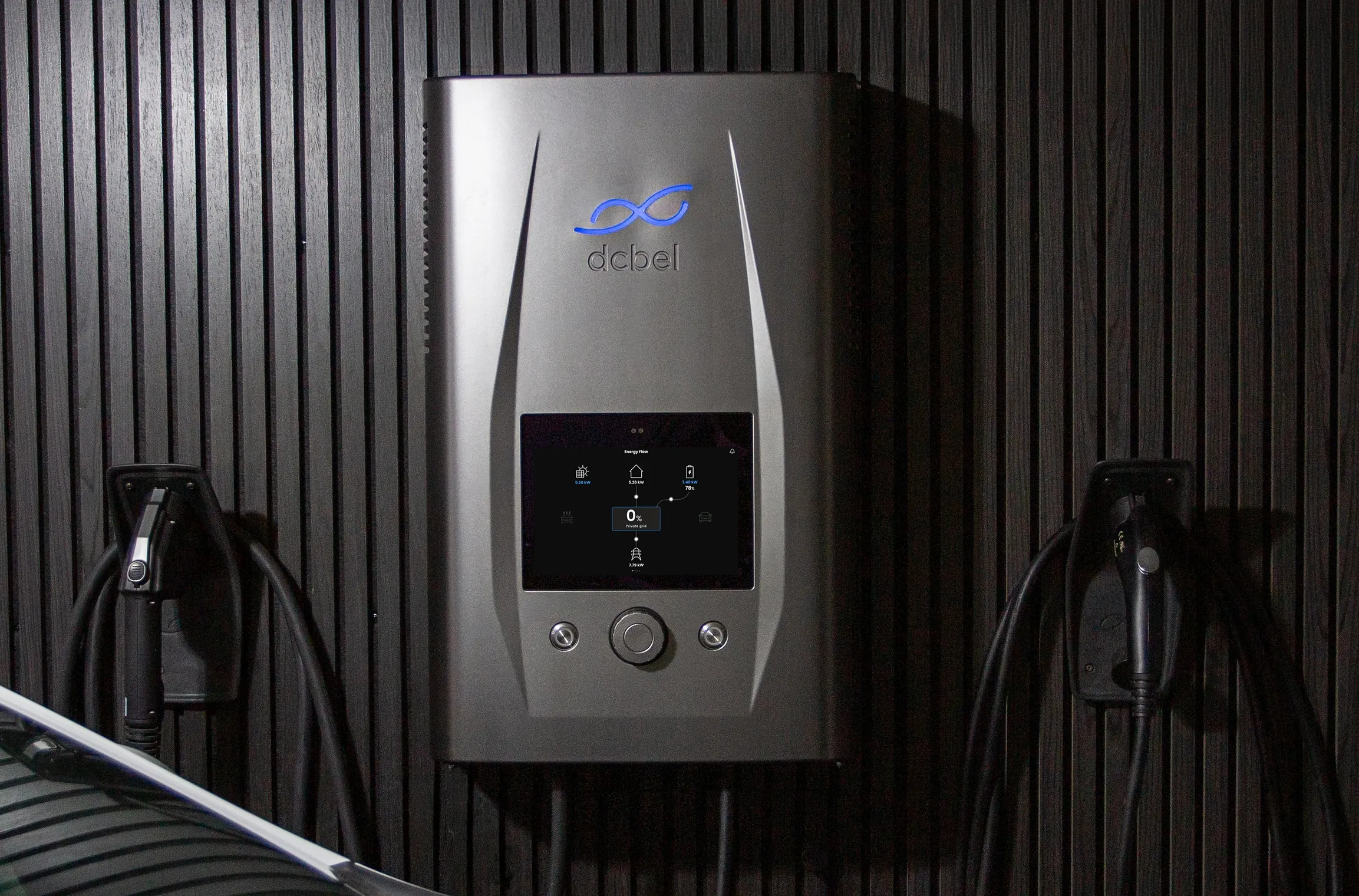 dcbel Ara Home Energy Station installed at a Massachusetts home under the MassCEC V2X pilot program
