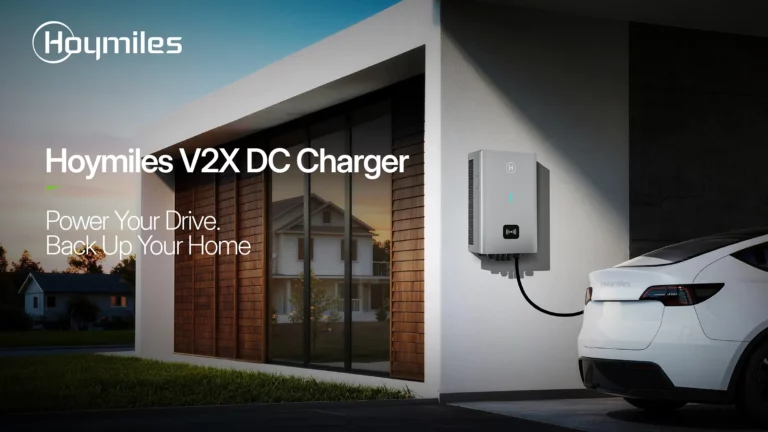 Hoymiles V2X DC charger bidirectional 22 kW home EV charging unit