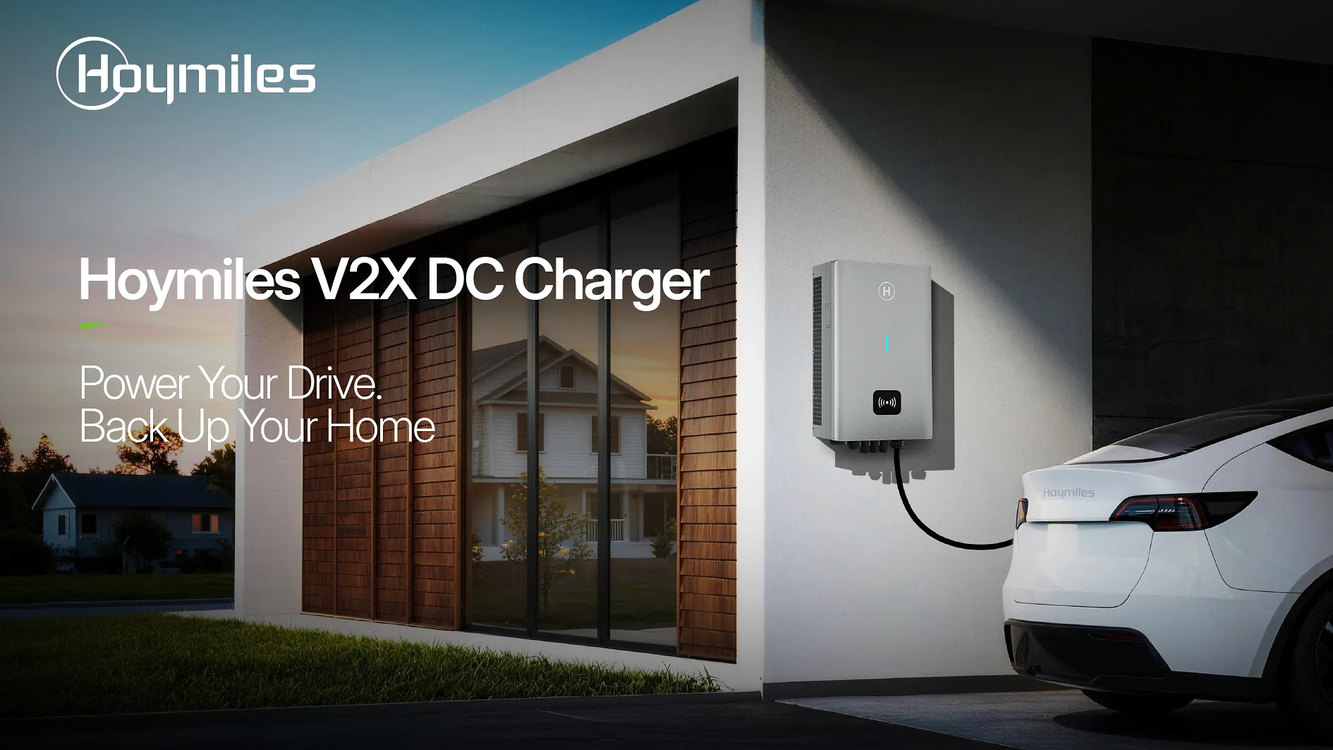 Hoymiles V2X DC charger bidirectional 22 kW home EV charging unit