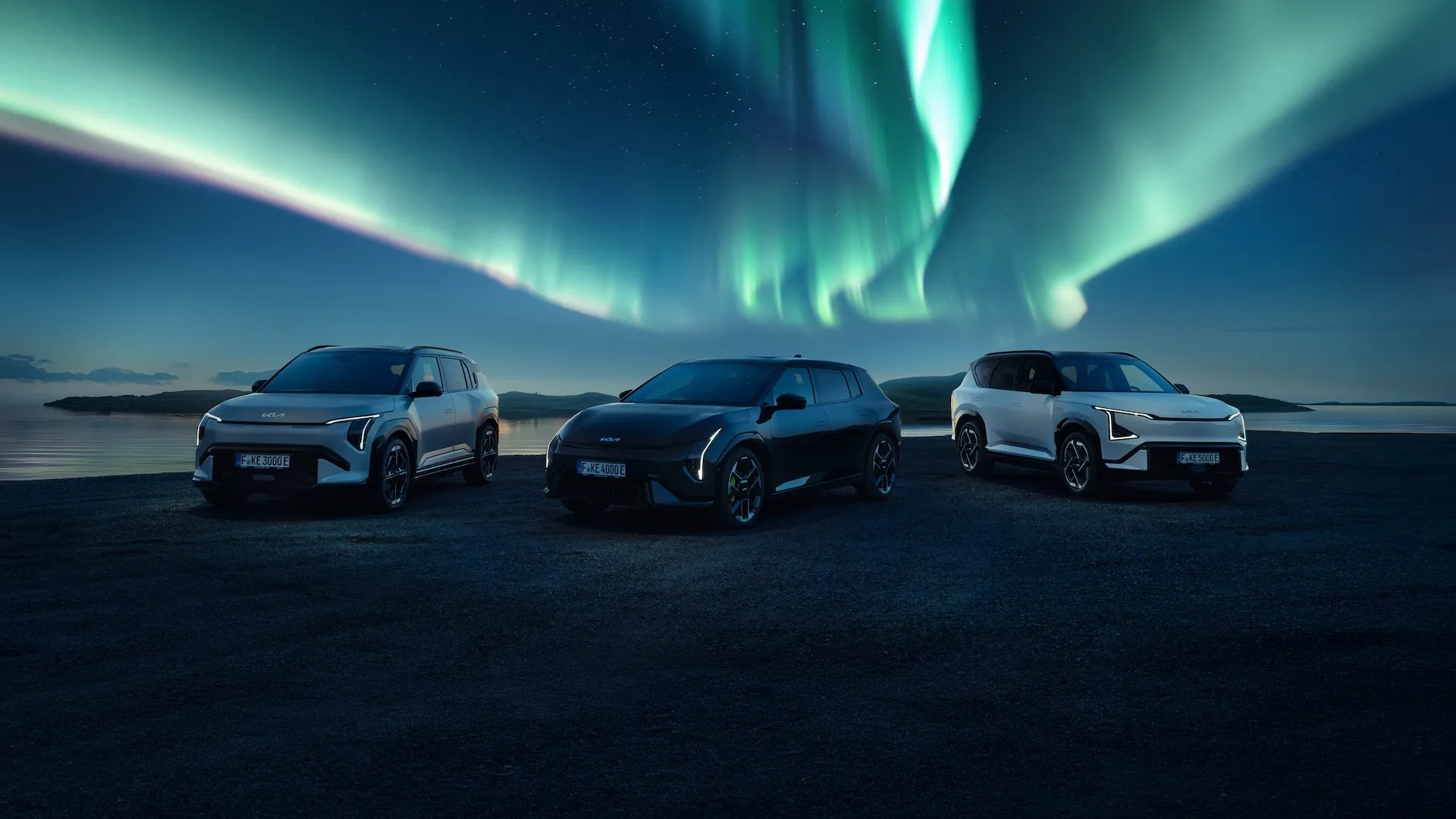 Kia EV3 GT, EV4 GT and EV5 GT electric performance models from the expanded Kia GT lineup in Europe
