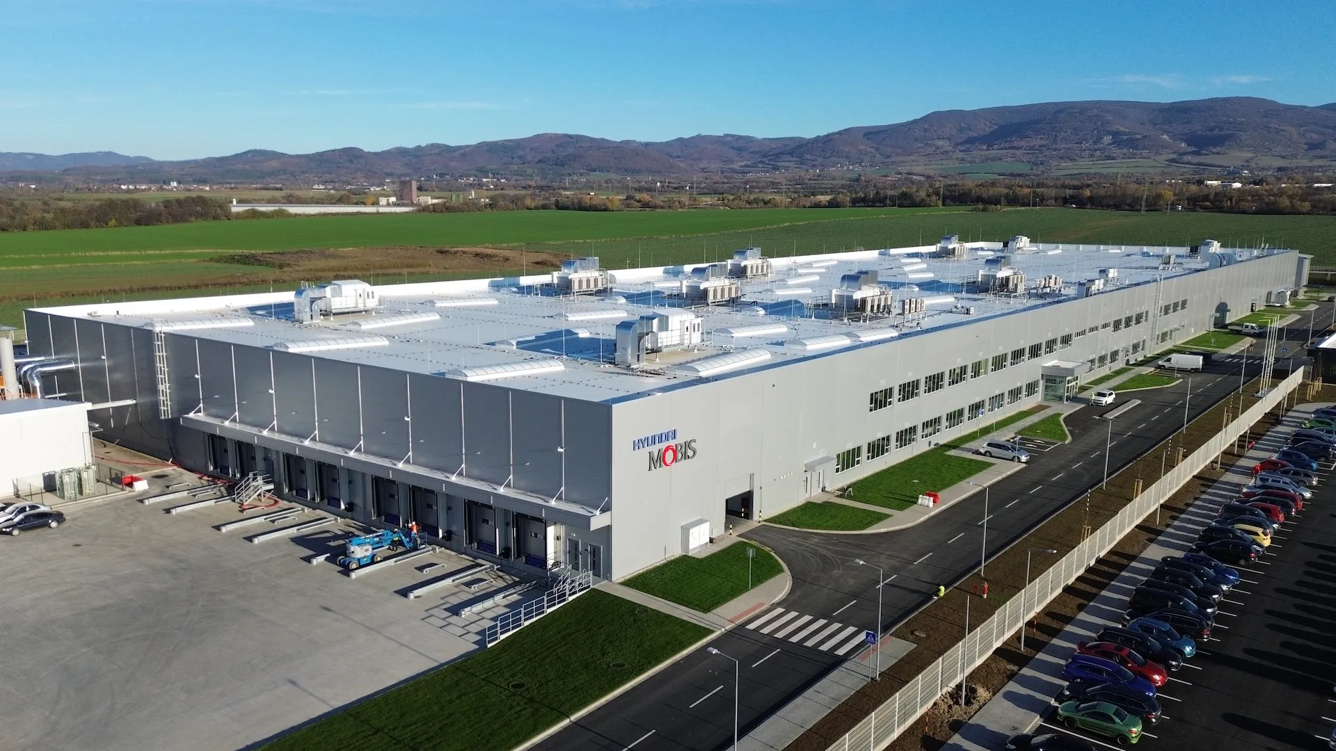 Hyundai Mobis PE system plant in Nováky, Slovakia, producing electric motors and inverters for EVs