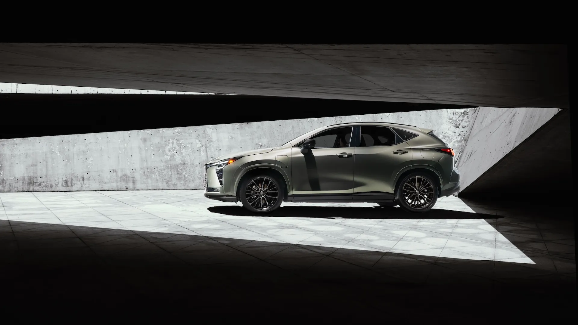 Lexus NX PHEV prototype in SONIC TELLUS exterior color shown at the model's world premiere