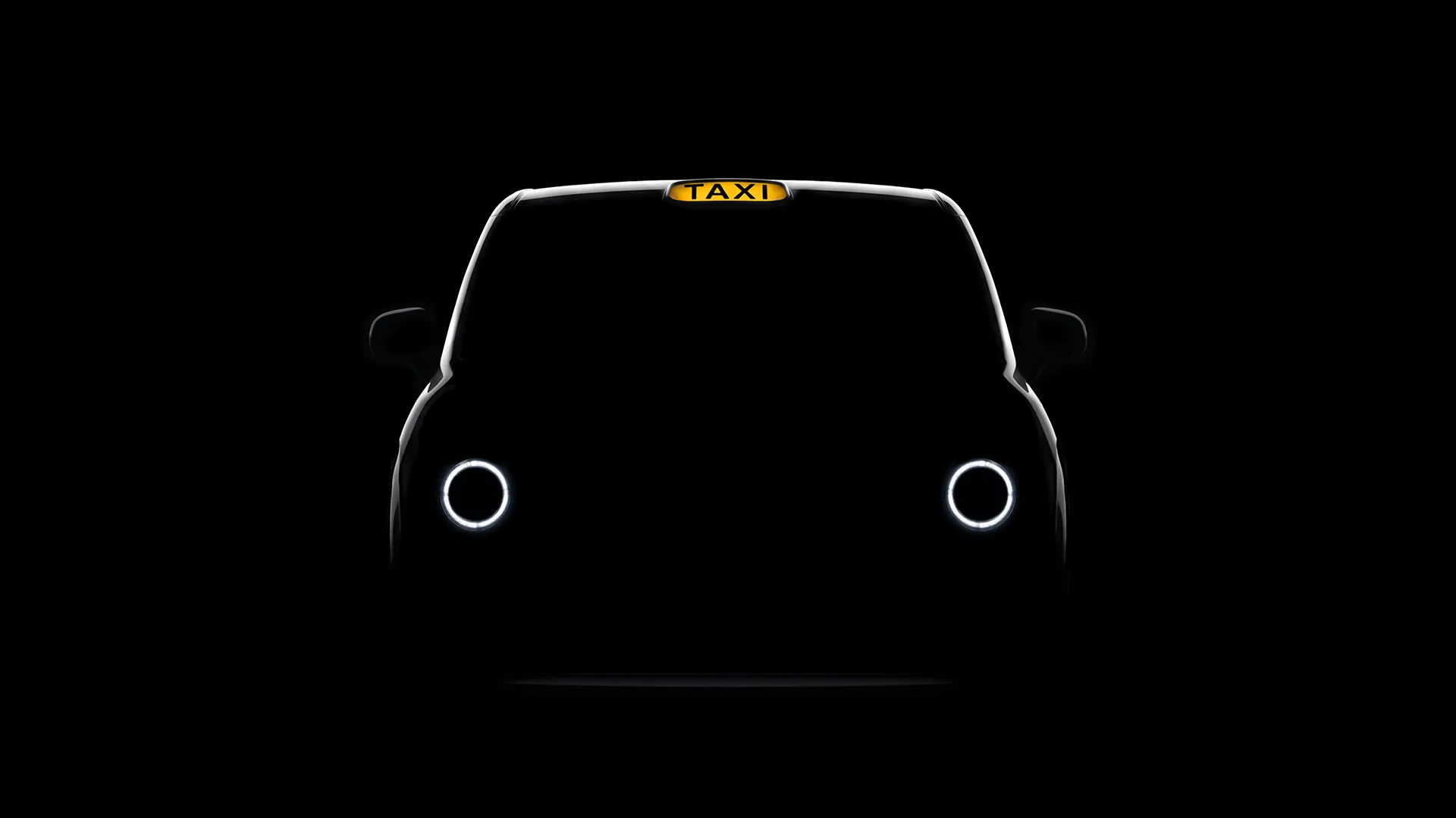 Design sketch of the LEVC next-generation black cab, successor to the TX electric London taxi, launching in 2027