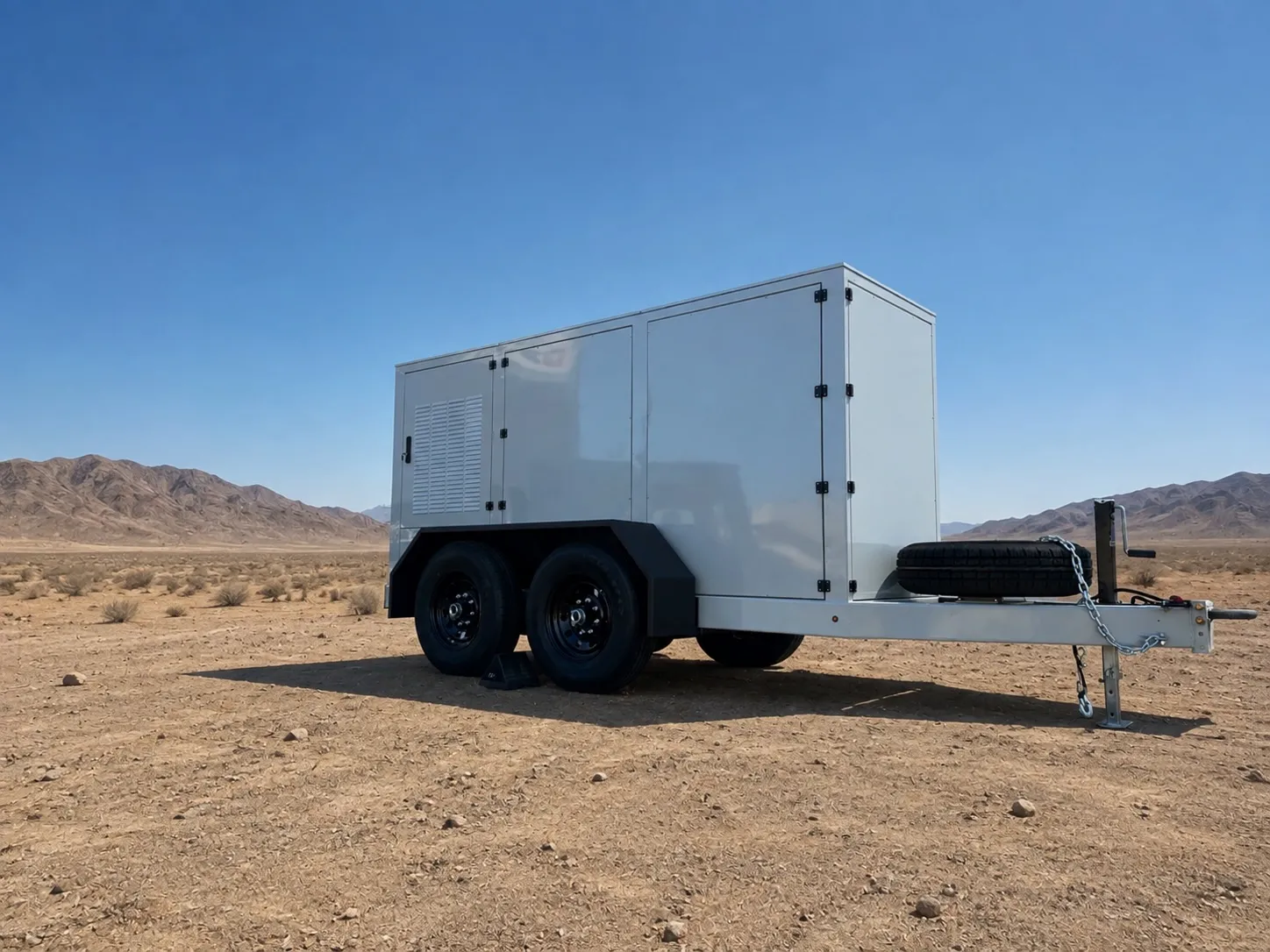 Xos Hub mobile grid-independent energy storage and charging trailer that has delivered more than one gigawatt-hour in the field