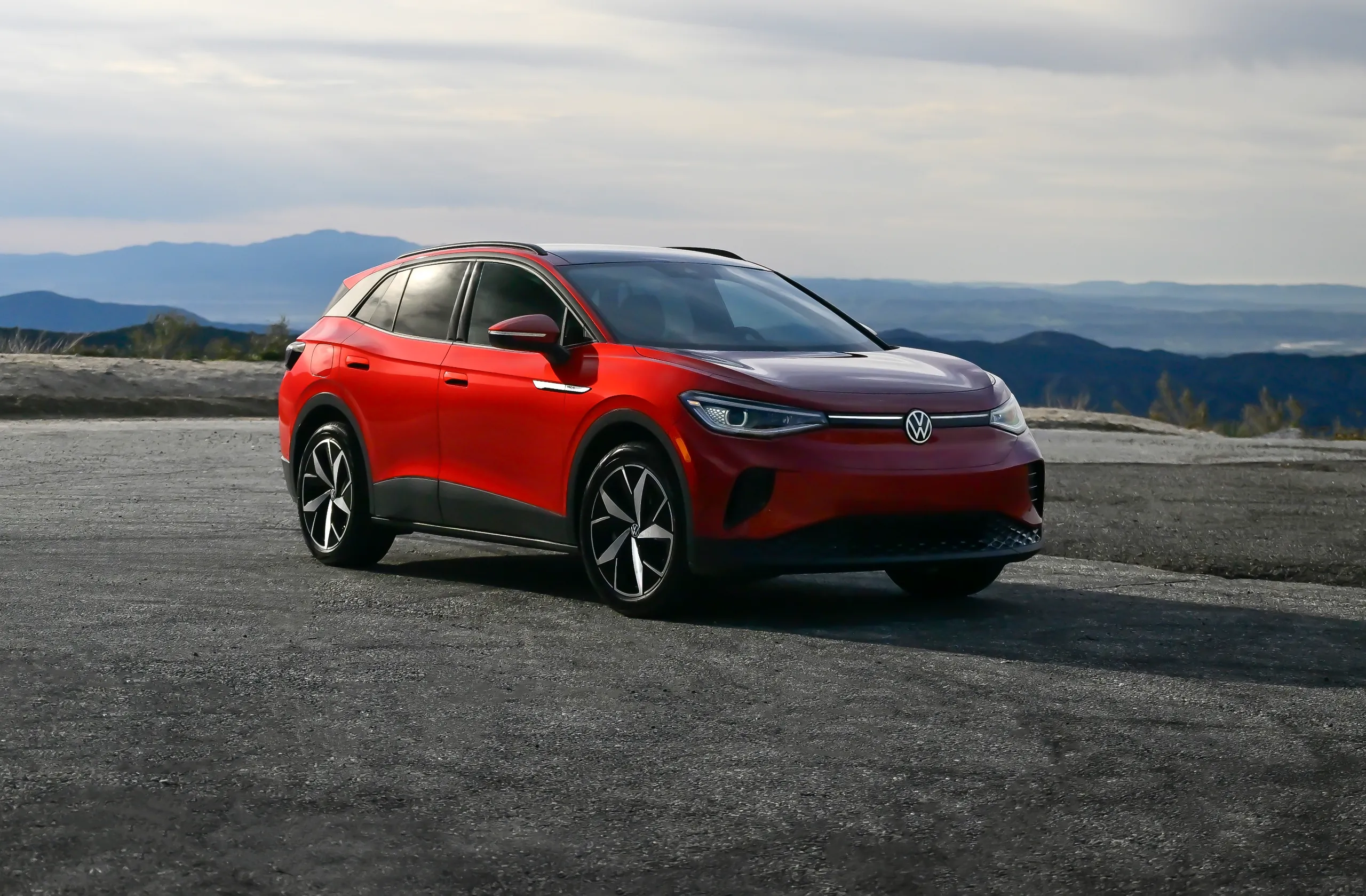 Volkswagen ID.4 electric vehicle subject to a battery recall over high-voltage battery fire risk