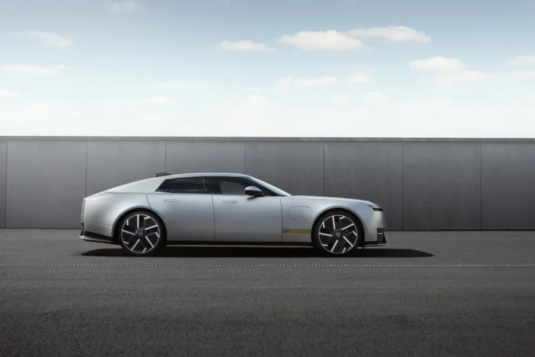 Jaguar Type 01 profile showing long hood and 23-inch wheels
