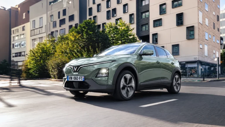 VinFast VF 6 compact electric SUV in Urban Mint, part of the VinFast Europe strategy